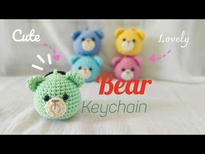 Crochet Bear Keychain step by step |amigurumi bear #diy #crochet