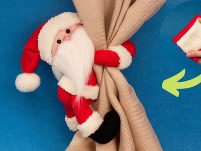 DIY a funny Santa Claus curtain holder or for a bottle - it’s so simple!