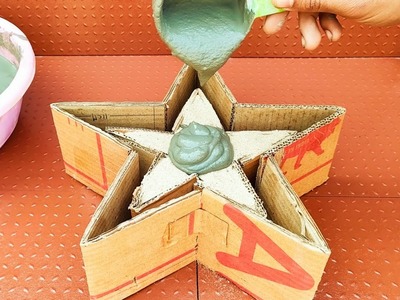 DIY - Amazing Products From Cartons And Cement - Unique Garden Decoration Ideas