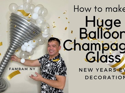 DIY Balloon Champagne Glass (Balloon ideas)