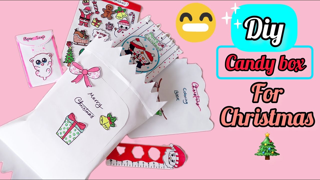 Diy candy box idea for Christmas ????. paper Gift ???? how to make candy box