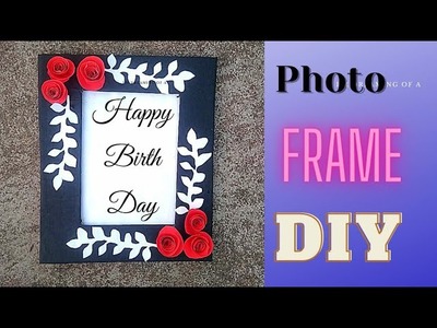 Diy gift photo frame making. easy handmade photo frame making. mother's day gift ideas. Diy gift