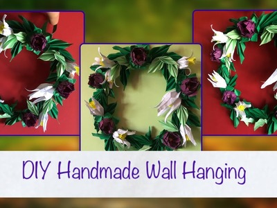 DIY handmade wall hanging | Beautiful Paper ❤️#Craft | Gift ideas | ????????#wintercraft #wallhanging