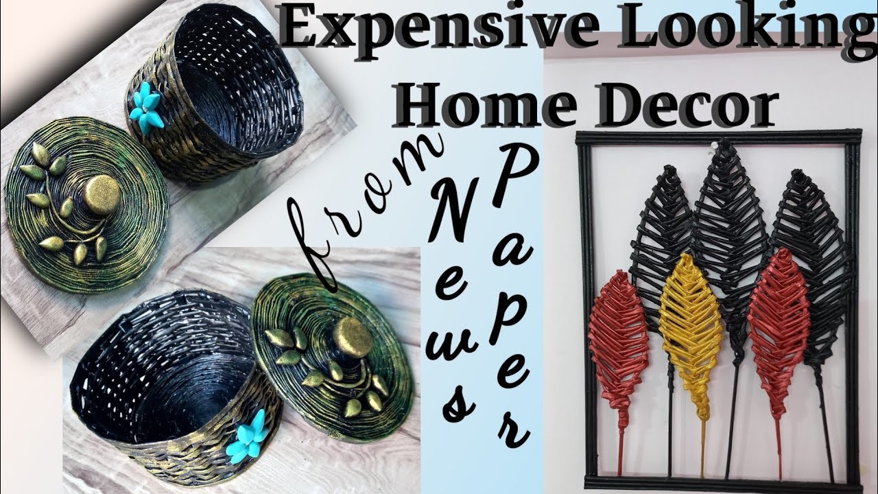 DIY home decors from newspaper|Best out of waste|newspaper craft ideas|Home decor ideas|Paper craft