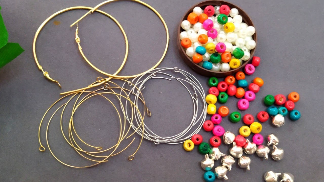 ????diy hoop earrings | top 3 handmade hoop earrings | how to make hoop earrings | pearl earrings #diy