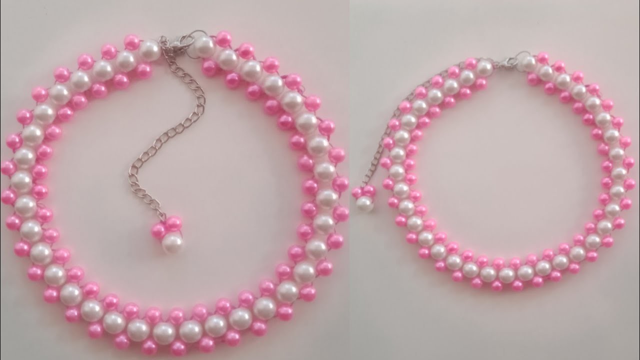 Diy Necklace Making Tutorial. Simple Necklace Making Step By Step.