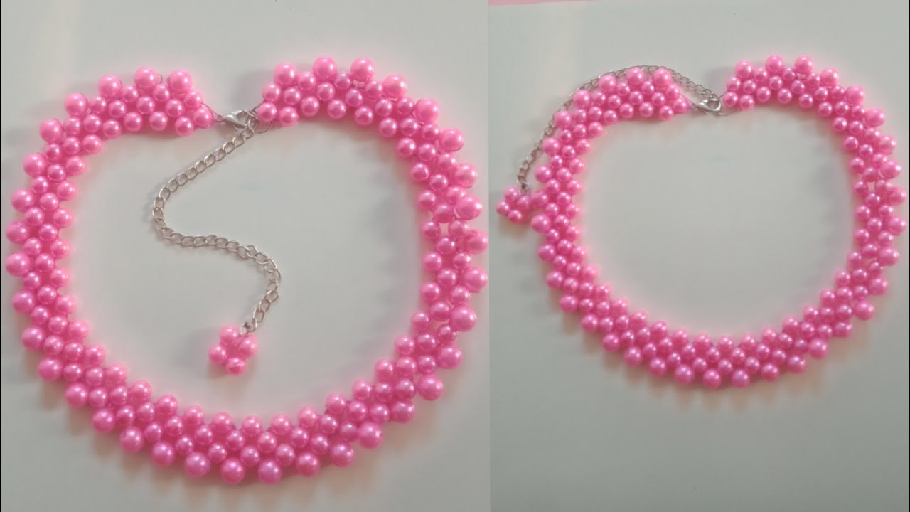 Diy Necklace Making Tutorial. Beautiful Necklace Making Step By Step.