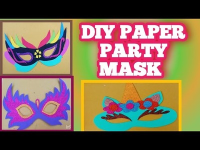 DIY Paper Eye Mask.How to make Paper Party Fancy Mask for Kids.PARTY PAPER EYEMASK????.Paper FaceMask