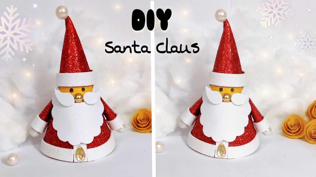 DIY Santa Claus ????. Christmas ornament. Christmas decorations ideas. santa ornament for Christmas