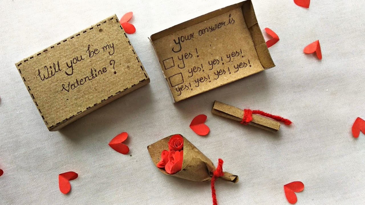 DIY Valentine's Day Matchbox Gift | Matchbox Crafts | Valentines card handmade |
