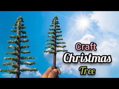 Diy winter wonderland christmas tree |  christmas tree making craft easy | handmade tree |