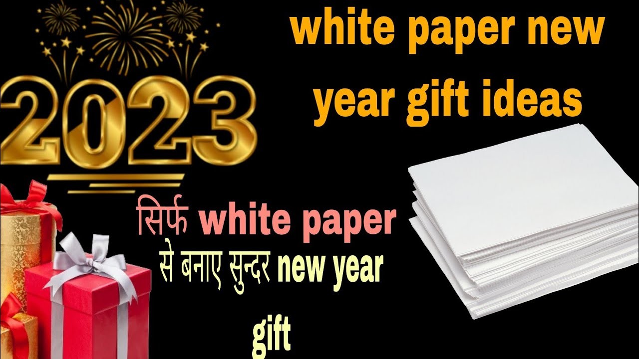 Happy new year 2023 | New Year craft | white paper new year gift ideas| Easy card ideas for new year