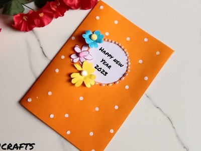 Happy New Year Card Making 2023| Easy and Beautiful Card For New Year | Diy New Year Card Idea#2023
