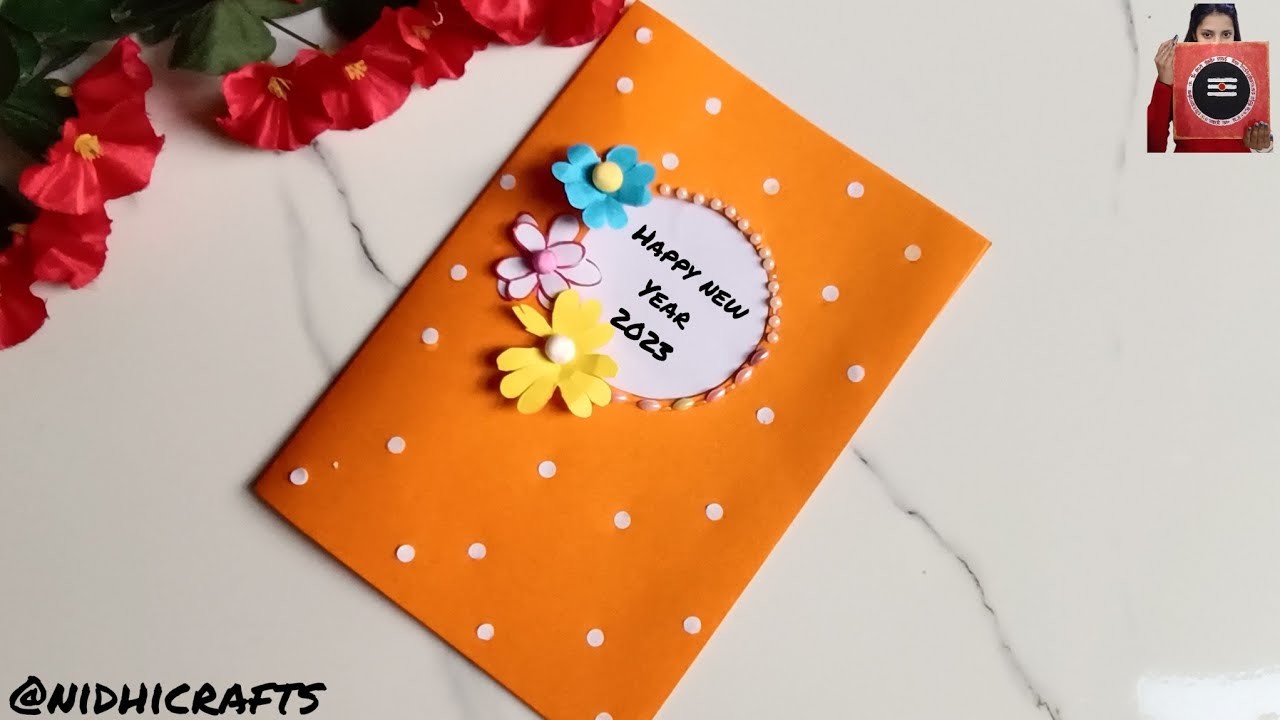 Happy New Year Card Making 2023| Easy and Beautiful Card For New Year | Diy New Year Card Idea#2023