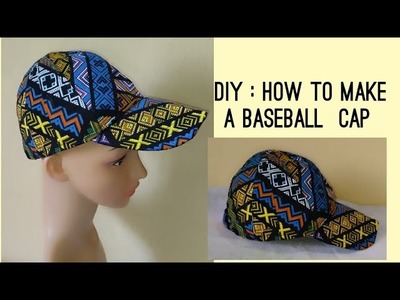 How to make a baseball cap, Ankara face cap, baseball hat, Ankara cap