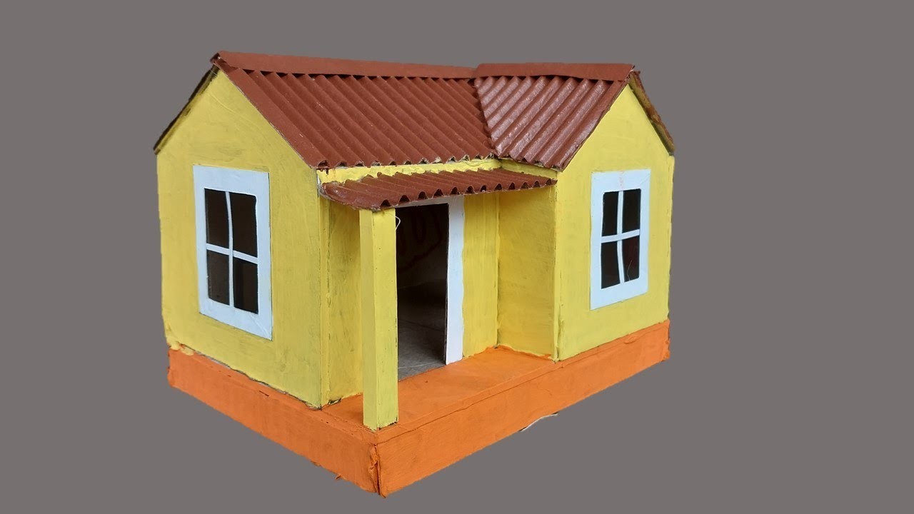 How to Make a Cardboard House | DIY | Miniature House | #diy #craft #house #miniature