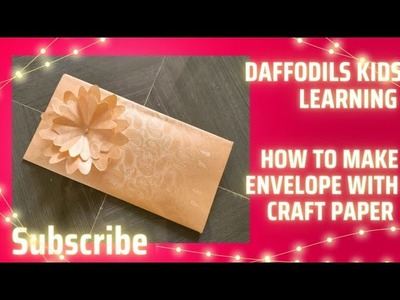 How to make envelope with Craft paper||DIY envelope||DIY handmade crafts||Easy Paper crafts ideas||????