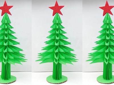 How to Make Paper Christmas Tree | Handmade Christmas Decorations | Easy Paper Christmas Crafts