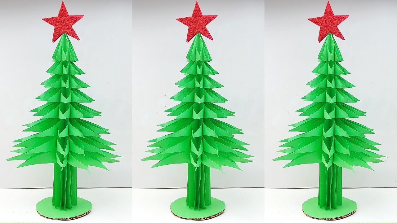 How to Make Paper Christmas Tree | Handmade Christmas Decorations | Easy Paper Christmas Crafts