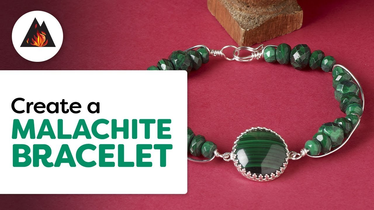 Malachite Gemstone Bracelet Tutorial