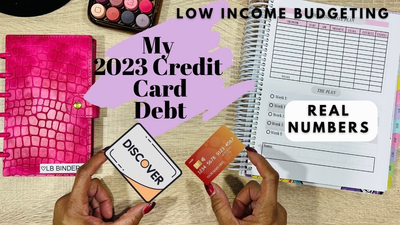 MY CREDIT CARD DEBT FOR 2023  | HIGHER BALANCE | DEBT SNOWBALL PLAN | LOW INCOME DEBT PAYOFF