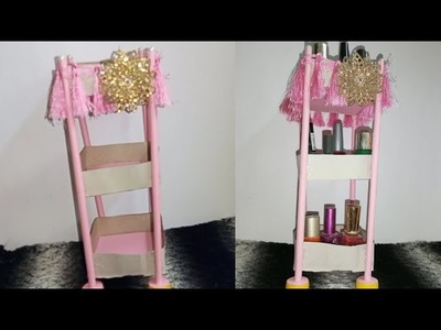 Nail polish stand | Diy | Cardboard box reuse ideas