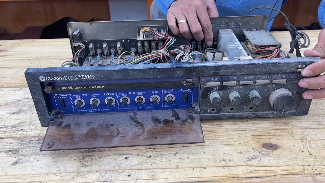 Restoration And Reuse Of Antique Clarion Amplifiers. Restoration Of Broken MA   6200A Amplifiers