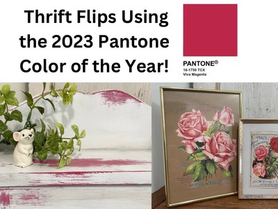 Thrift Flips for Profit | 2023 Pantone Color Trends | Shabby Chic Decor | DIY Decor
