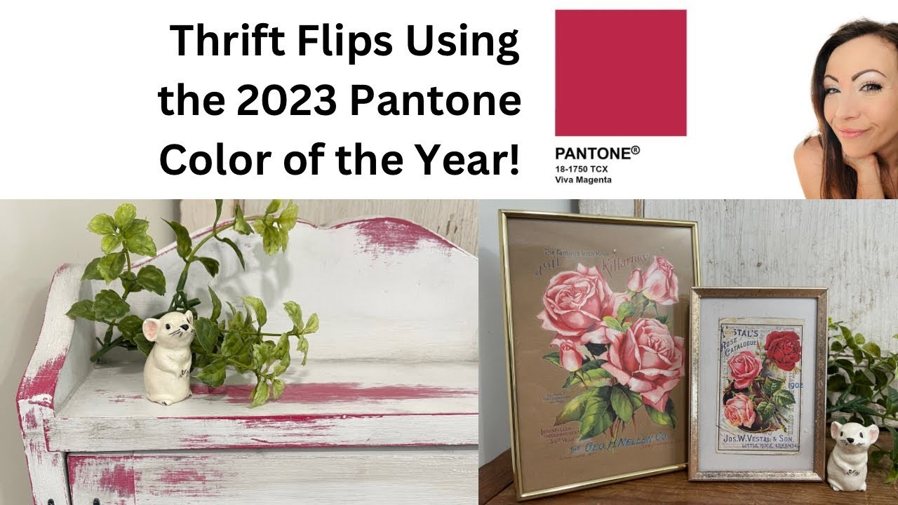 Thrift Flips for Profit | 2023 Pantone Color Trends | Shabby Chic Decor | DIY Decor