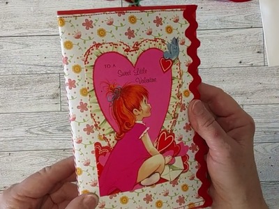 Valentine Journal, Valentine Junk Journal, Valentine Gifts, Scrapbooking, Papercrafting