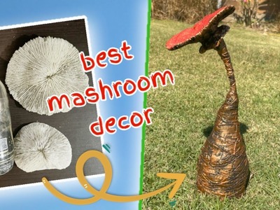 WOW Decorative mushroom: make a magic mushroom decoration [DIY interior design craft ideas]
