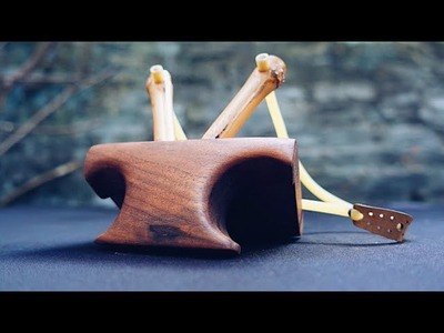 100% Handcrafted - Unique “MAYBUG” compact Slingshot - Wooden DIY