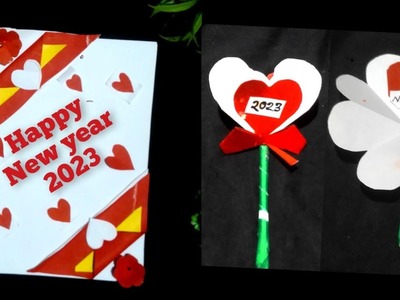 2 Beautiful new year cards.Quilling card for new year 2023