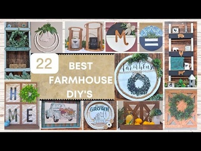 22 *BEST. MUST SEE * farmhouse DIY'S on a budget! (celebrating 2022).