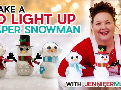 3D Light Up Snowman for Christmas, Valentine's Day, or Winter!