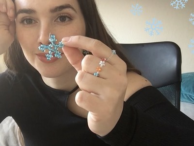 Beaded snowflake DIY ???? | Pekka