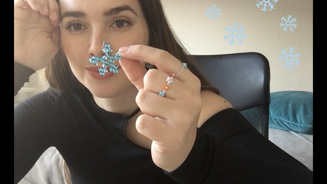 Beaded snowflake DIY ???? | Pekka