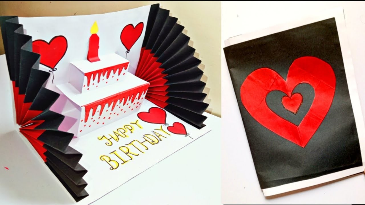 DIY - 3 D Birthday Card | Pop-Up Birthday Card | Special Birthday Card | Easy Cake Card | bday card