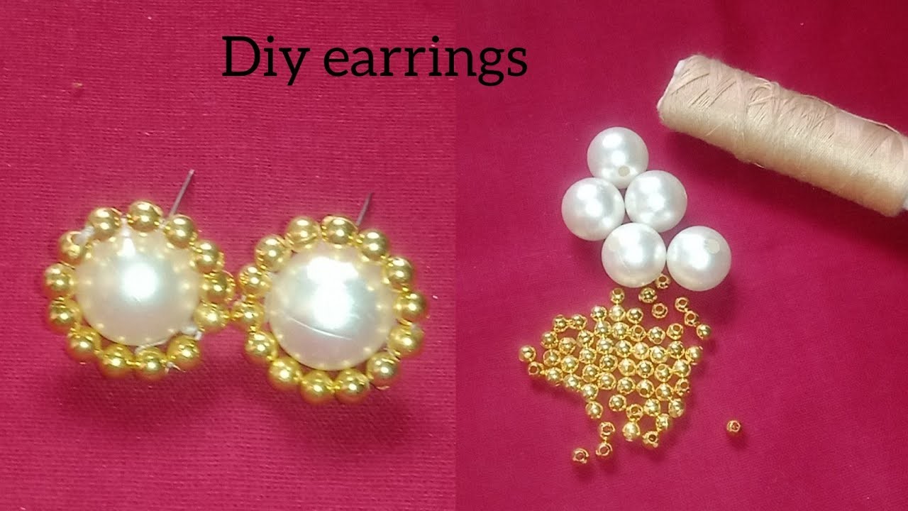 DIY Earrings on Party wear outfits | homemade  design | #Rubywoolencraft