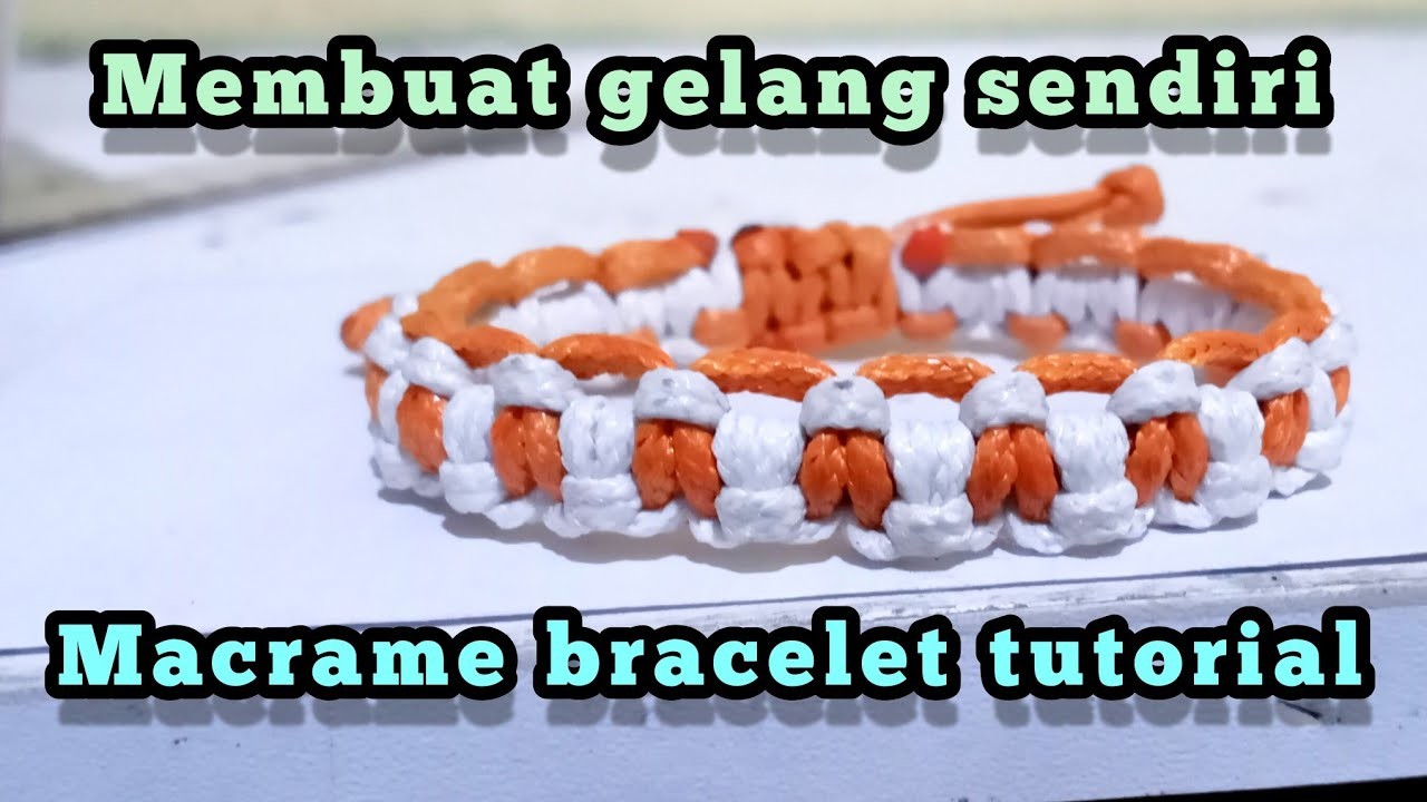 DIY Macrame Bracelet Modified Square Knot | Macrame Bracelet Tutorial #braceletmaking