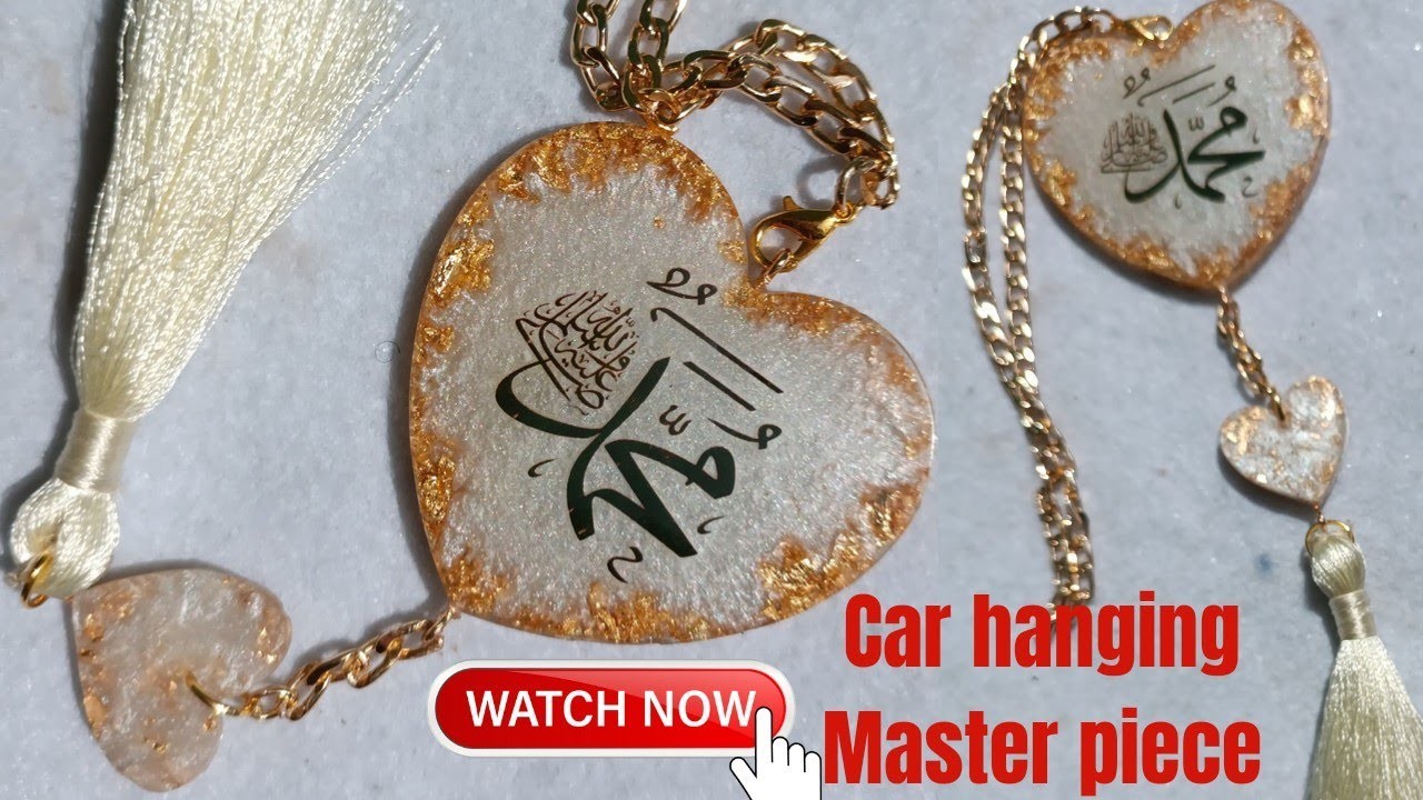 DIY New resin car hanging charm tutorial #resin #resinart #carhanging  #car #beautiful