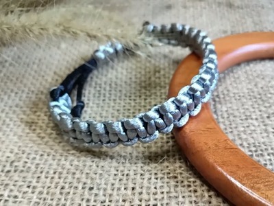 DIY Simple Macrame Friendship Bracelet. Macrame Bracelet easy using square Knot.