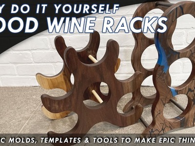 DIY Woodworking Project : Easy Wine Racks Using Router Templates