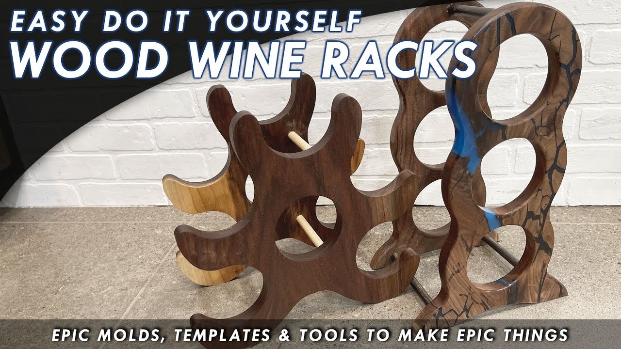DIY Woodworking Project : Easy Wine Racks Using Router Templates