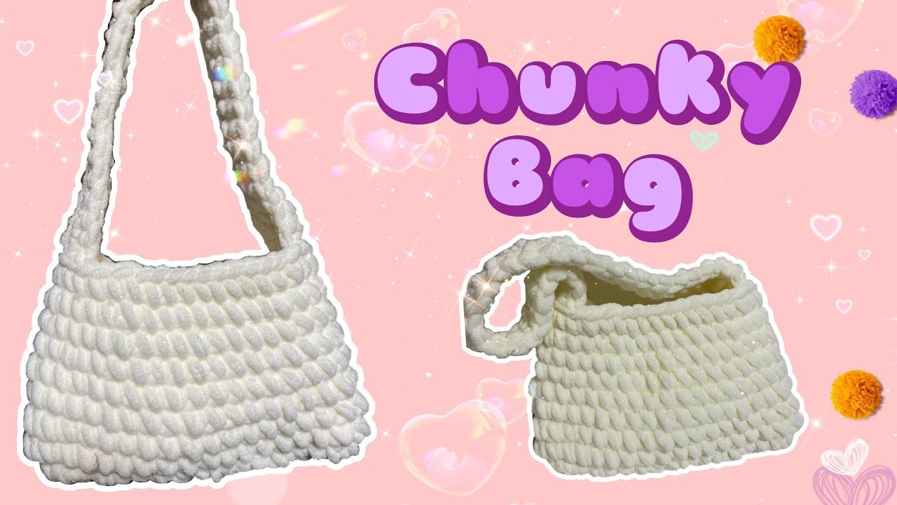 Easy Crochet CHUNKY BAG.Shoulder bag
