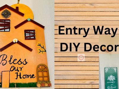 #entrywaydecor #homedecor   | DIY Bless our Home Sign | Make your own DIYs for Home Decor on Budget!