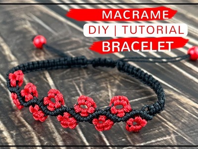 Handmade Flower Bracelet Ideas | How To Make Macrame Bracelets | Tie Easy Knot Flower Bracelet