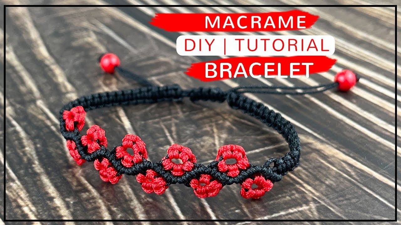 Handmade Flower Bracelet Ideas | How To Make Macrame Bracelets | Tie Easy Knot Flower Bracelet