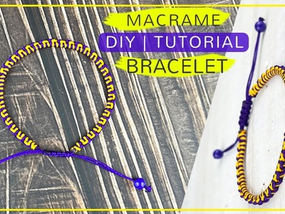 Handmade thread bracelet | DIY macrame bracelet step by step tutorial for beginners | Cute bracelet