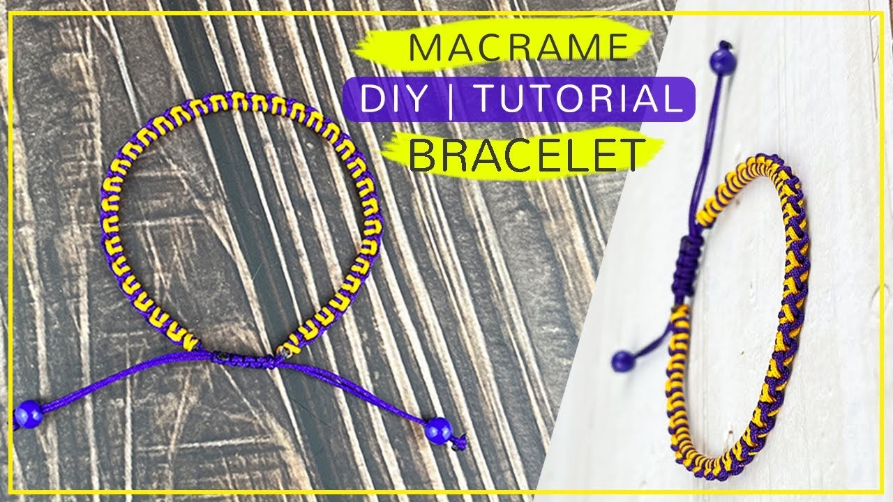 Handmade thread bracelet | DIY macrame bracelet step by step tutorial for beginners | Cute bracelet